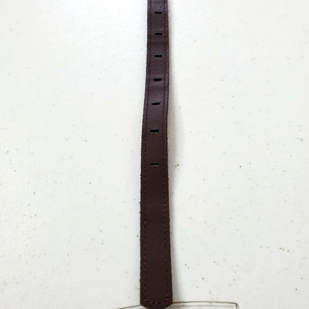 Fossil Leather Patchwork Snake Print Skinny Belt Size Small Retro Colorblock